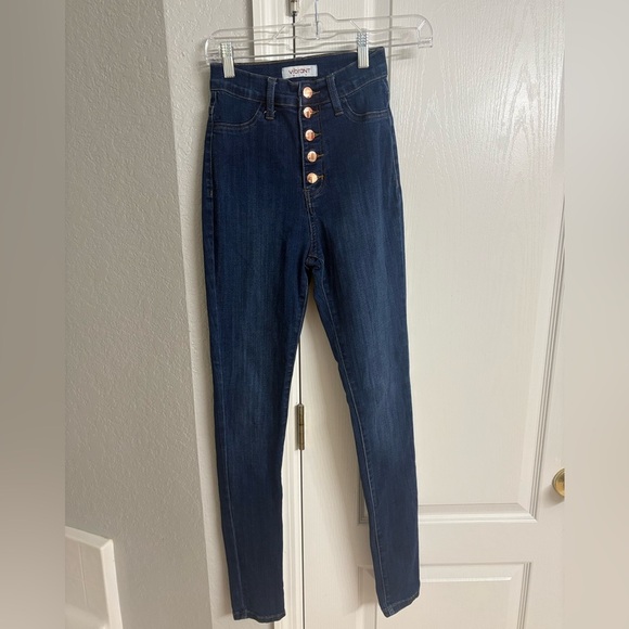 Vibrant Denim - Vibrant High Rise Blue Jeans Slim Fit